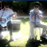 Playing some great tunes at the car boot sale at Avalon Beach