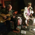 Eric and Mark doing a set at the Doggone It Blues gig